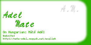 adel mate business card